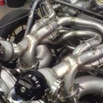 I.C.E.-built twin turbo exhaust system